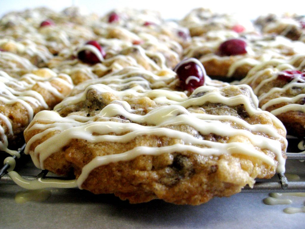 Triple-Chocolate Cranberry Oatmeal Cookies
